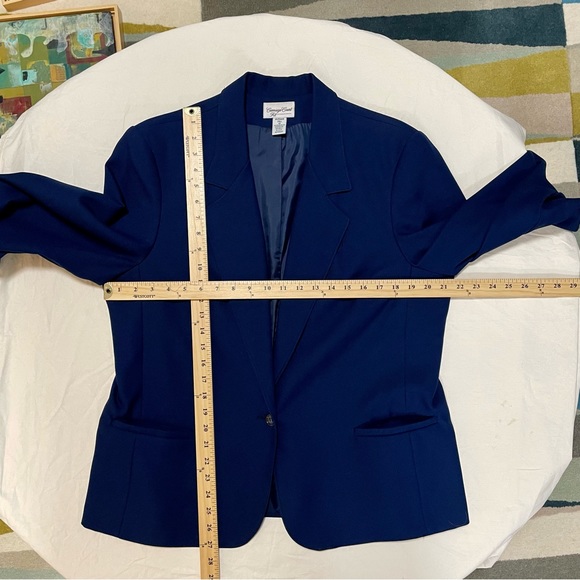 Carriage Court Fit Women’s Long Sleeve Jacket Blazer 1 Button Front Collar Lapel - Picture 4 of 6